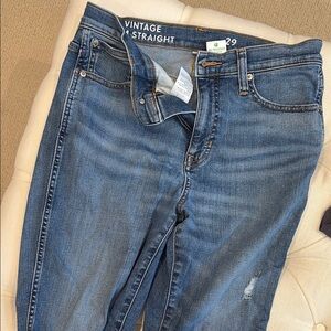 J.Crew Vintage Slim Straight Blue Jeans
